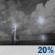 Tuesday Night: Slight Chance Showers And Thunderstorms